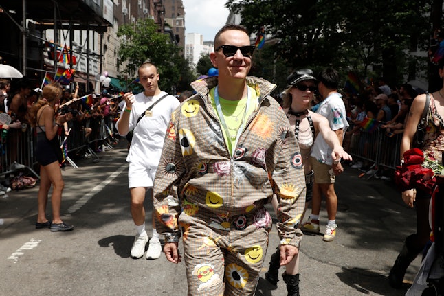 NEW YORK, NEW YORK - JUNE 27: Jeremy Scott attends New York City Pride on June 27, 2021 in New York City. (Photo by John Lamparski/Getty Images)